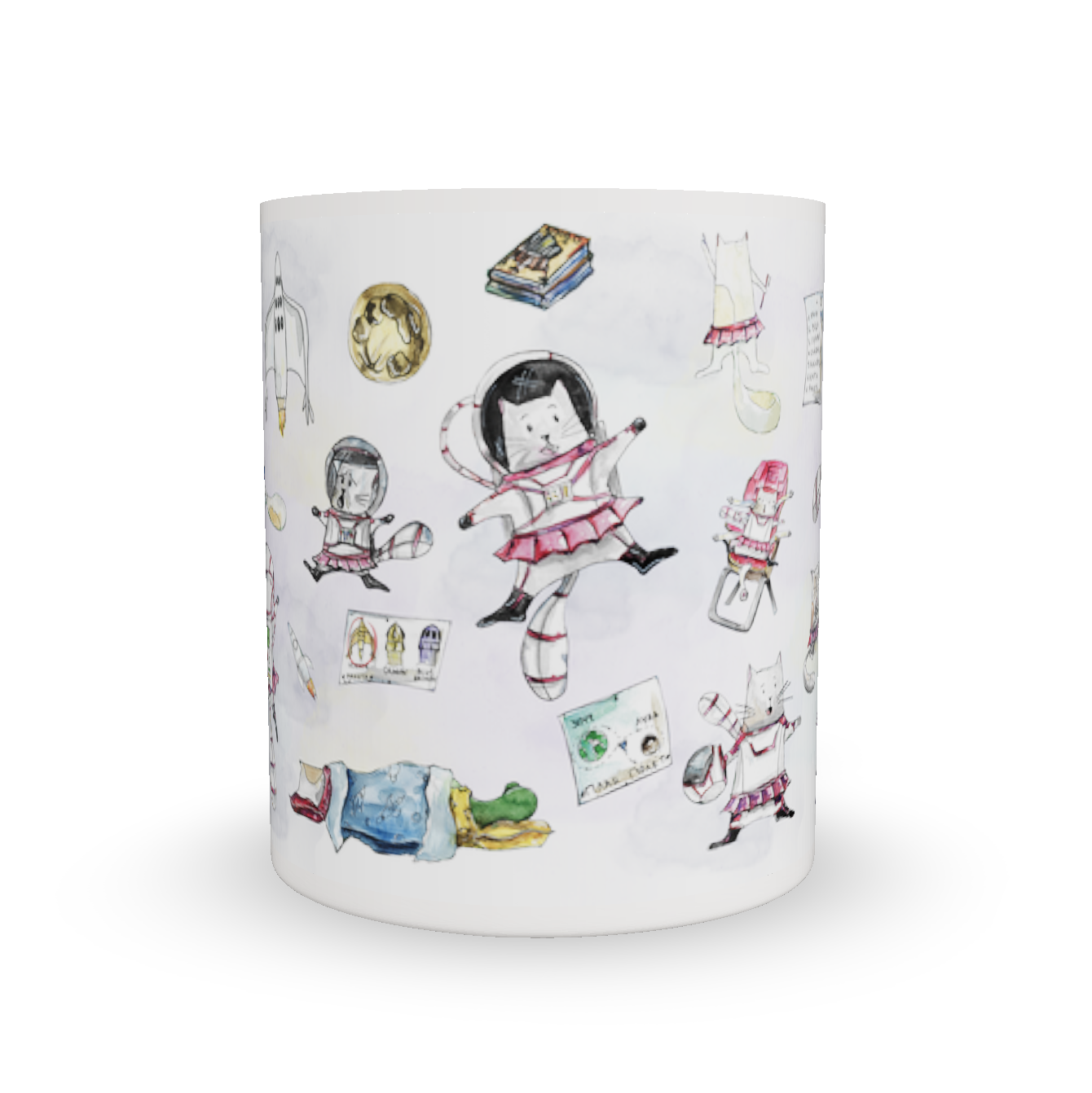 Чаша коте Ая с име - Image 2